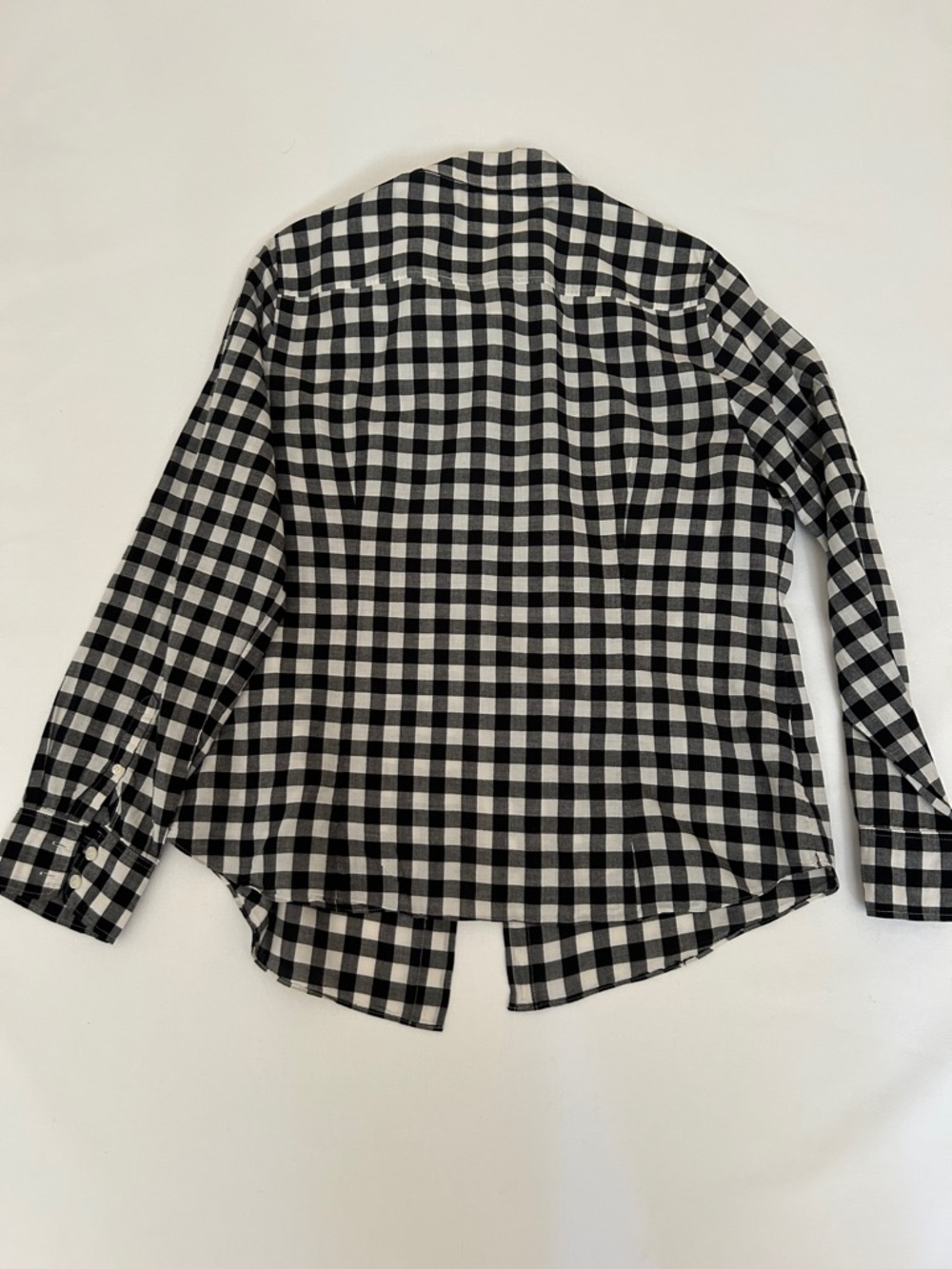 J. Crew Black and White Check Button-Down Shirt - Picture 4 of 6